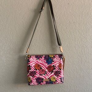 Consuela Pink Floral Crossbody Bag